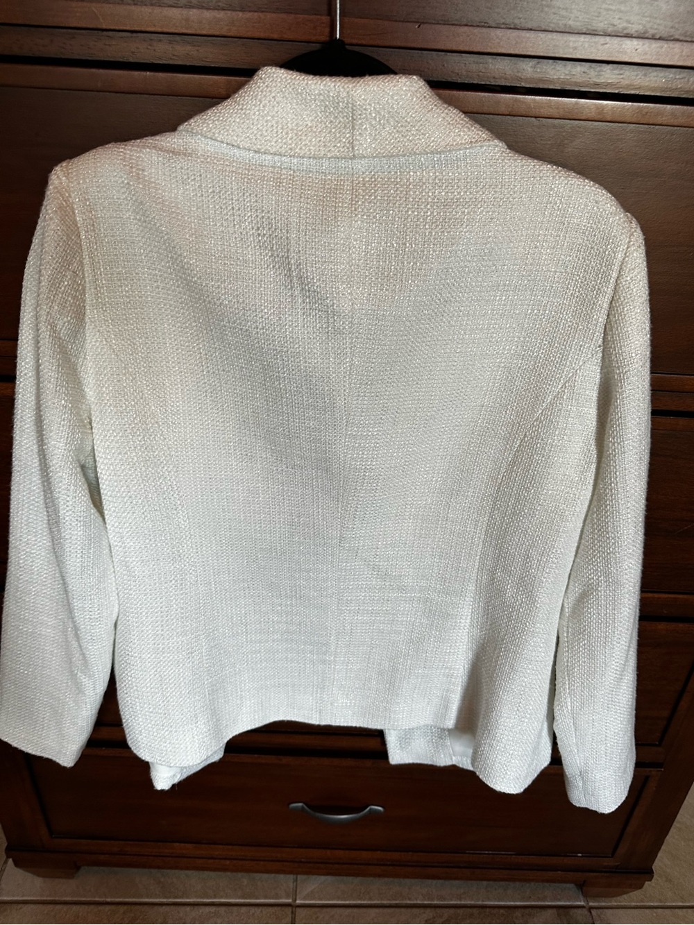 Andrew Mac Marc New York / White Shimmer Blazer / NWOT / Size 12 - Picture 2 of 8